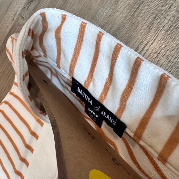 Nautica Tan and White Sleeveless Sundress - Picture 3 of 5